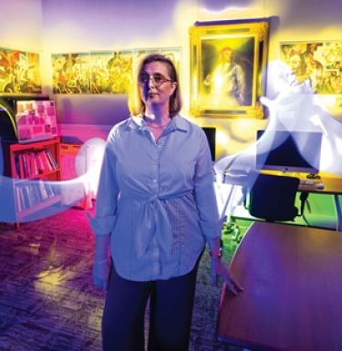 AI created image of Professor Alison Langmed