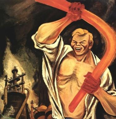 William Gropper painting titled "Joe Magarac"