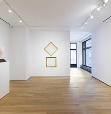 View of a room in an art gallery